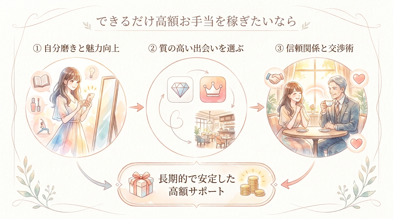 できるだけ高額お手当を稼ぎたいなら