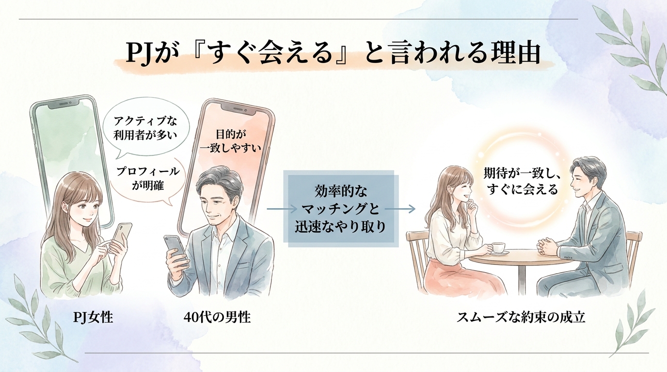 PJが「すぐ会える」と言われる理由