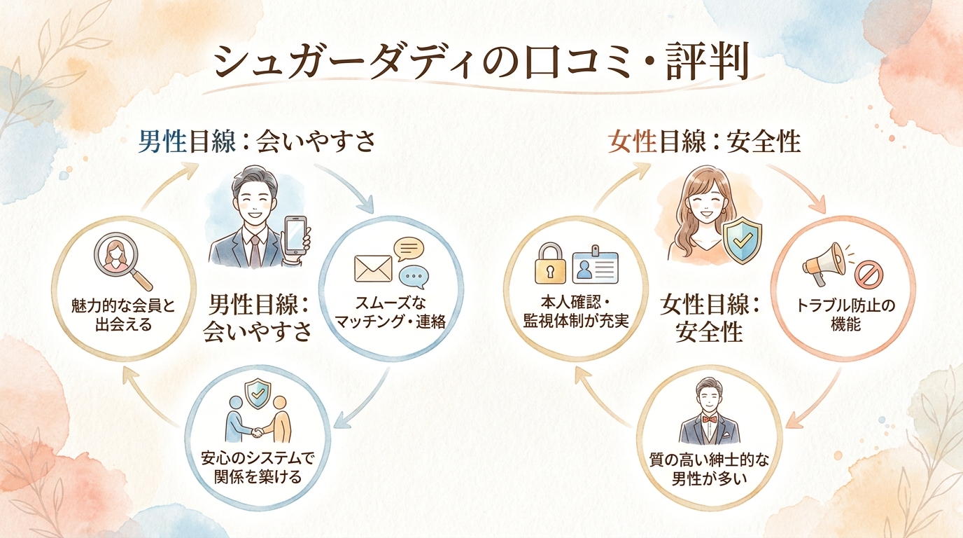 シュガーダディの口コミ・評判